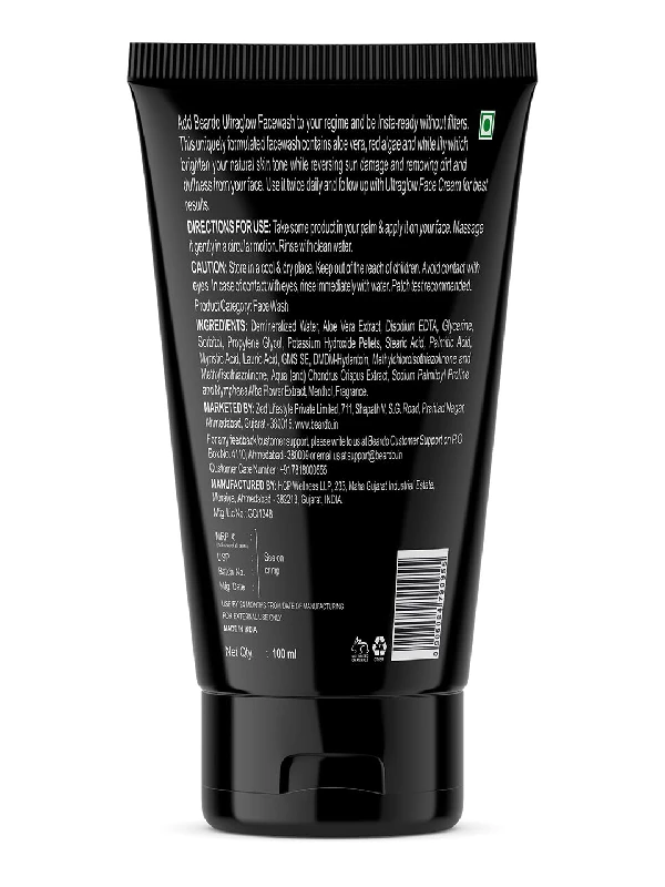 Beardo Ultraglow Face Wash for Men, 100 ml-7.webp